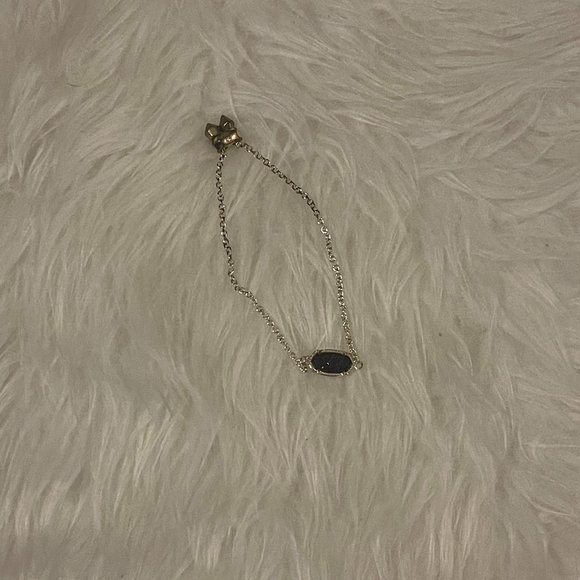 Kendra Elaina Gold Adjustable Chain Bracelet in Plum Drusy - Picture 1 of 1